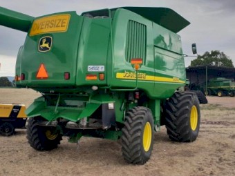 John Deere 9660 STS Header with 30ft Draper Front & Trailer