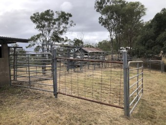 Cattle yards, loading ramp, crush and a number of gates 