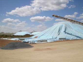 BUNKER TARP.  50M X 32M   (Brand New)