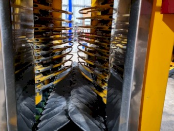 Gregoire G140  Grape Harvester, bins and pruning saws