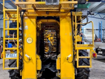 Gregoire G140  Grape Harvester, bins and pruning saws