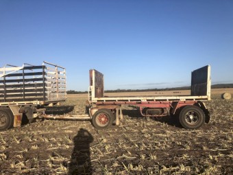 16ft Flat Top Tipping Dog Trailer