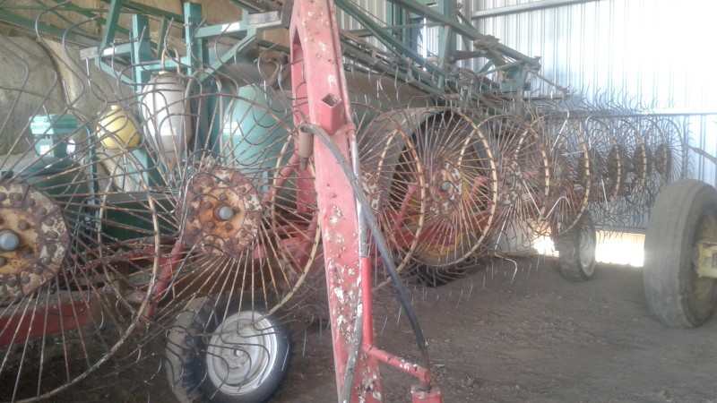 11 Wheel Inline Hay Rake