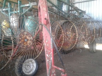 11 Wheel Inline Hay Rake