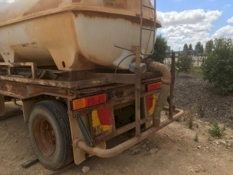 Tieman Tandem Axle Flat Top Dog Trailer