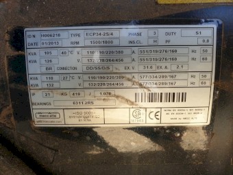 100KVA Skid Mount Generator