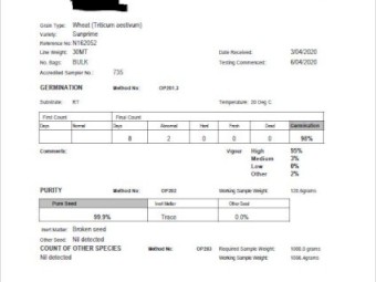 30mt Sunprime Wheat Seed