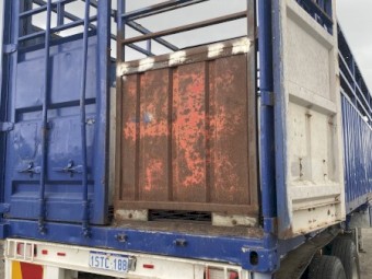 40ft single deck crate on skele trailer