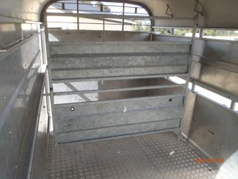 Under Auction - (A160)  Nugent Livestock 10ft x 6ft Aluminum Trailer 