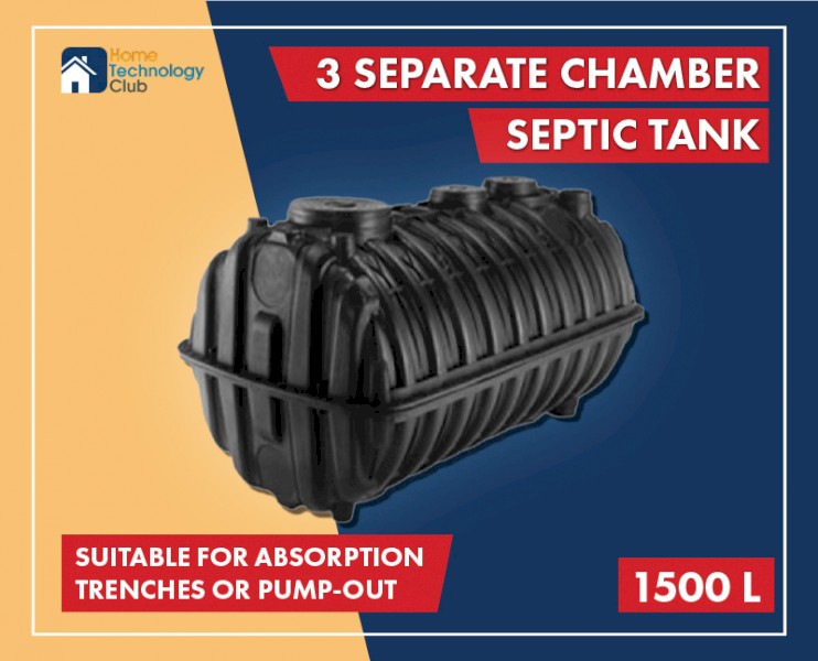 1500L Septic Tank Septic System, Pump Out Absorption Trench