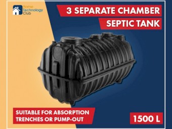 1500L Septic Tank Septic System, Pump Out Absorption Trench