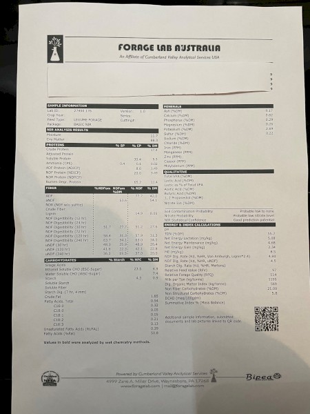 100mt Vetch Hay 8x4x3 Bales