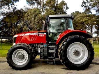 Late model 6/2019 Massey Ferguson 7724 Dyna 6 260 hp 4x4 Tractor