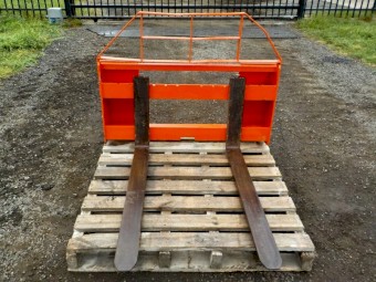 Pallet Fork Attachment to suit Tractor with FEL & Euro Hitch