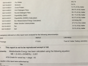 150mt Oaten Hay 500-550kg 8x4x3 Bales