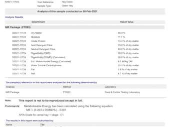 500mt Oaten Hay 600kg+ 8x4x3 Bales