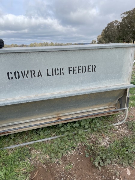 2 Bromar Lickfeeders and 1 Cowra Lickfeeder
