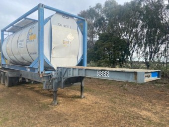 25,000 litre Stainless Tank on Drop Deck Trailer