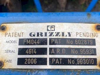 2006 Grizzly FM044 Field Master 44 Plate Off Set Disc