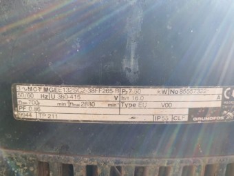 Grundfos CR45 Pumpskid