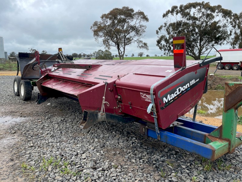 2010 16ft Macdon Mower Conditioner with trailer