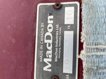 2010 16ft Macdon Mower Conditioner with trailer