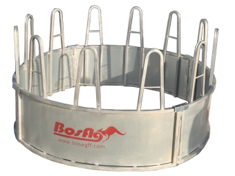 (A156)  Sheeted Round Bale Feeder - Large