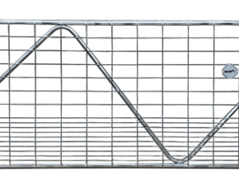 (A156)  2x Gate n Stay 8' (2400mm) w/ Graduated Mesh 25NB