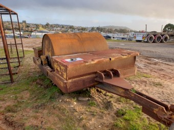 Steel Drum Trailing Roller - 1350D x 1530W