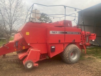 2006 Massey Ferguson 187 SBC Large Square Crop Cutter Baler