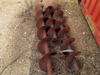 3 x Grain unloading auger screws - 3M x 25cm