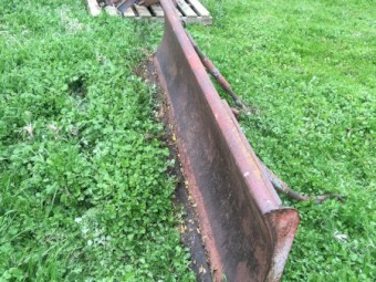 Ford 5000 under axle blade.