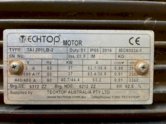 37kw electric motor - new unused