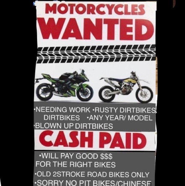 unwanted motorbikes for free