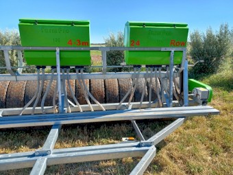 Farm Pro Band Seeder with Small Seed Boxes & Rubber Tyre Roller