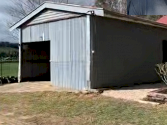 Large steel shed for sale - 8m x 5.5m