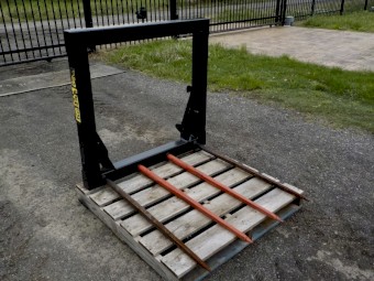 Heavy Duty 4 Spear Tractor Hay Fork Attachment