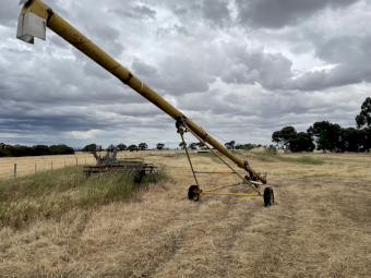 Auger - Connor Shea. 36 feet X 8 inch. PTO  driven with clutch.