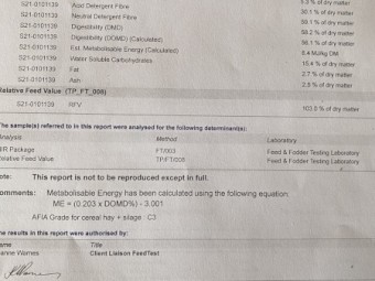 100mt Organic Oaten Hay 600kg 8x4x3 Bales (20/21)