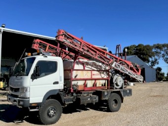 Croplands 3000 litre by 24m on a Mitsubishi Canter Truck