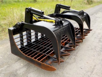 Skid Steer Loader Grapple Bucket/Demolition Bucket/Rock Bucket/Shaker Bucket/Stick Bucket