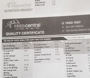 Oaten Hay Shedded 2020 season