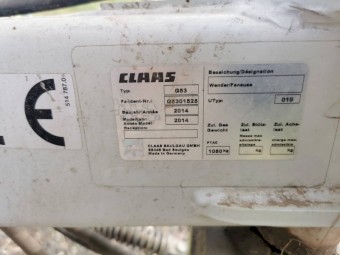 2014 Claas Volto 800 Tedder Rake