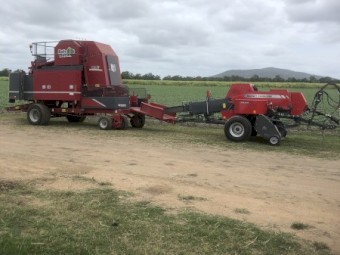 Marcrest 2021 bale baron and Massey Ferguson 1840 baler 2020 model