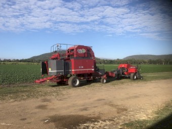 Marcrest 2021 bale baron and Massey Ferguson 1840 baler 2020 model