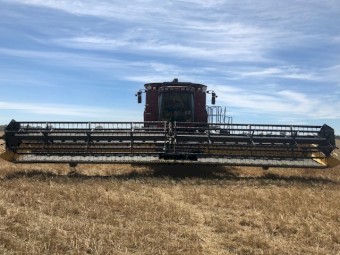 2012 Case IH 7230 Header & 36ft Honeybee Front