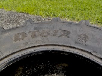 2 x Goodyear DT812 420/70 R24 Heavy Lug Tractor Tyres