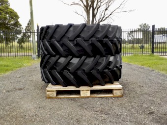 2 x Trelleborg TM800  540/65  R38 High Speed Heavy Lug Tractor Tyres