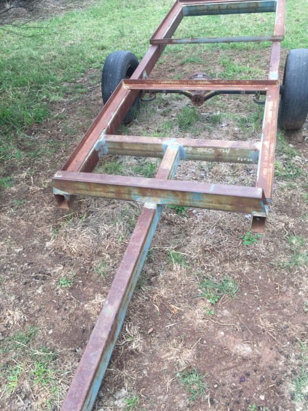 TWO PALLET   FRUIT  BIN TRAILOR