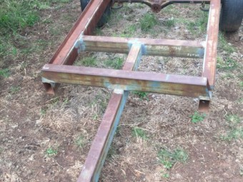 TWO PALLET   FRUIT  BIN TRAILOR